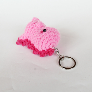 Llavero de muñeca de ganchillo hecho a mano, amigurumi de niña musulmana tejida, colgante para bolso, colgante para mochila, arte puro, regalos artesanales - Product Image 3