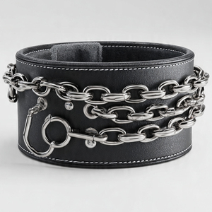 เข็มขัดนีโอพรีนสำหรับเพาะกาย เข็มขัดดึงข้อแบบมีโซ่ สำหรับยกน้ำหนักในยิม ช่วยพยุงหลัง เข็มขัดดิปนีโอพรีนสำหรับออกกำลังกาย ใช้ได้ทั้งชายและหญิง - Product Image 5