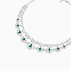 Collier classique unisexe plaqué or 18 carats avec diamant naturel taille poire, style vintage, bijoux de fiançailles, sertissage pavé - Product Image 3