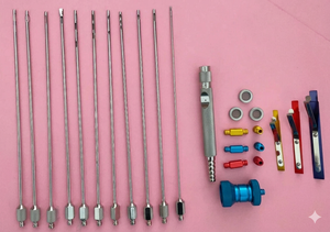 <b>Set</b> of 40 pcs of Liposuction cannulas for face and neck surgery. - Product Image 1