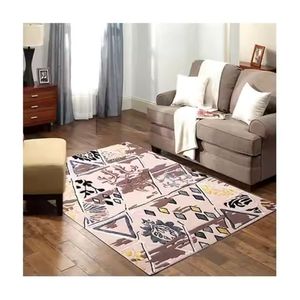 Best Selling Indian Manufacturer's Modern Geometric Hand Woven Cotton Printed Embroidered <b>Rugs</b> for Living Room at Price - Product Image 1