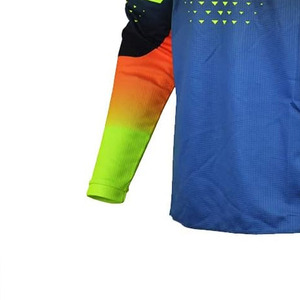 Wholesale Men Black <b>Blue</b> Neon Yellow Motocross Gear Set MX Jersey Pants Orange Lime Green <b>Mesh</b> Perforated OEM - Product Image 3