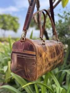 Nouveaux sacs à bagages en cuir véritable de designer, multi-usages, sac artisanal unisexe, sac de voyage, grande taille, multi-usages, design unique, sac à main - Product Image 2