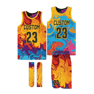 Custom Reversible Basketball Jersey Uniform with Team Name & Number Personalized Sports Vest-100% Cotton Breathable Unisex Adult - Product Image 5