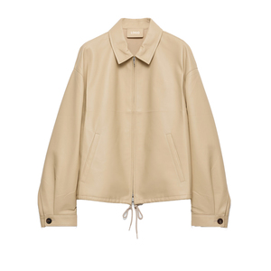 Blouson en cuir d'agneau Nappa pour femme, veste en cuir courte de luxe, blouson bomber, fabricant OEM, étiquette privée personnalisée - Product Image 6