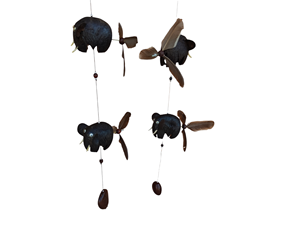 Campana de Viento de Madera con Diseño Animal, Hecha a Mano, Tallada, Estilo Tradicional Moderno, Hecha en Tailandia, Regalos y Recuerdos, 300 MOQ - Product Image 4