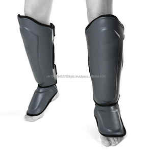 Protège-tibias en cuir véritable pour la boxe et le sport Protège-tibias de protection pour jambes et pieds Vente Protège-tibias personnalisés OEM - Product Image 6