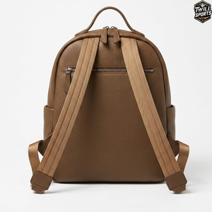 2026 New Arrival Fashion Style Genuine Leather Laptop <b>Backpack</b> for Men with PVC Lining and Zipper Closure - Product Image 3