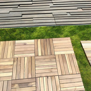 Azulejos de suelo entrelazados impermeables de Acacia, azulejos de cubierta de 300*300mm para exterior, Interior, Exterior, hogar, terraza, decoración de patio trasero - Product Image 2