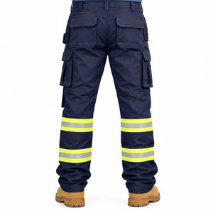 Pantalones reflectantes de seguridad al por mayor, pantalones de trabajo de alta visibilidad para construcción, seguridad vial, trabajadores industriales, fabricación - Product Image 3
