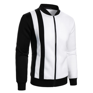 Men's Jacket Full Zip-Up Stand Collar Bomber Winter Breathable Outerwear Casual High Street Fashion Looks Jacket For Men - Product Image 2
