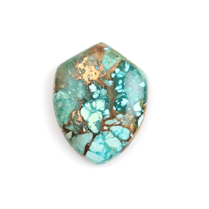 Crisocola Natural Verde de Alta Calidad, 15x20mm, Cabujón Plano Calibrado, para Joyería, Venta al Por Mayor - Product Image 1