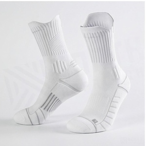 Chaussettes blanches pour adultes, respirantes, en tricot, pour la course à pied, saison estivale, épaisseur standard, motif uni - Product Image 3