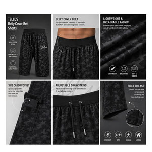 Pantalones Cortos de Camuflaje de Secado Rápido de Alta Calidad para Exteriores, Pantalones Cortos de Camuflaje con Logotipo Personalizado, Nuevo Estilo Moderno, Pantalones Cortos Deportivos para Hombre - Product Image 3