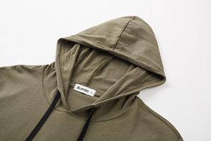 Sudaderas con capucha personalizadas de alta calidad para hombre, unisex, con estampado bajo demanda, de algodón mezclado, de manga corta y cuello con capucha. - Product Image 3