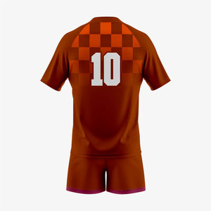 Uniformes de Rugby de Alta Calidad, Manga Corta, Ligeros, Corte Atlético para Adultos, Uniformes de la Liga de Rugby Masculina en Venta - Product Image 4