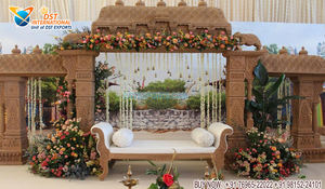 Mandap Grand Vinayak para Bodas de India del Sur, temática antigua tradicional, decoración de Mandap de boda, Tamil, indio, Maharani - Product Image 2