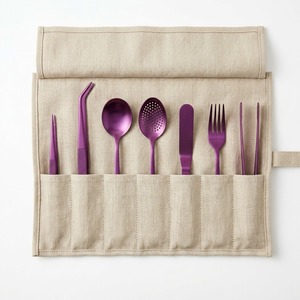 Purple Chef Plating Culinary Pieces Dishwasher Safe For Food Plating Stainless Steel <b>Set</b> <b>Utensil</b> <b>Set</b> 7-Piece with Carry Case - Product Image 3