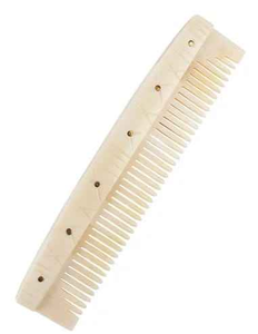 Peine para el cabello de hueso de búfalo 100% natural, pulido y ecológico, estilo clásico, de blossom craft india - Product Image 1