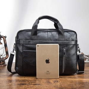 Maletín de Cuero Genuino para Hombre, Bolso Bandolera, Bolso de Mano, para Viajes, Negocios, Oficina, de Gran Capacidad - Product Image 6