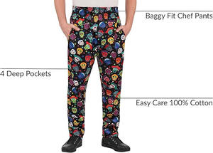 Pantalon de Chef Unisexe en Coton à Taille Haute Élastique pour les Employés de Restaurant et de Bar avec un Confort Optimal - Product Image 5