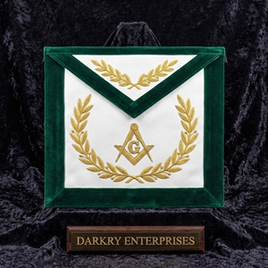 Tablier maçonnique brodé à la main en fil de soie, qualité supérieure, motifs personnalisés, tablier de maître maçon, insignes de Loge Bleue - Product Image 3