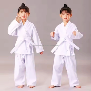 Arts martiaux personnalisés de haute qualité pour enfants portent des costumes de pratique durables de karaté Taekwondo Jiu Jitsu brésilien Jiu Jitsu Gi lavés - Product Image 3
