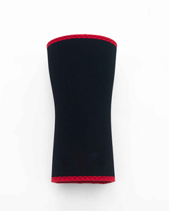 Coudière en néoprène noire avec bordure rouge, absorption des chocs, à enfiler, unisexe, protection toutes saisons - Product Image 3
