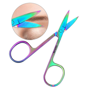Tijeras Profesionales para Cutículas Rainbow, de Acero Inoxidable Multicolor, con Punta Afilada para Manicura y Depilación de Cejas - Product Image 6