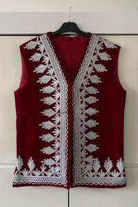 Chaleco Afgano de Invierno Personalizable y Moderno para Hombre, Premium, Antipilling, con Botones, Estilo Casual Elegante, Trajes para Ceremonias Culturales - Product Image 4