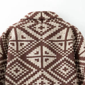 Cárdigans de Hombre con Patrón Sólido para Invierno, Ropa de Exterior Elegante, Cárdigans de Hombre con Etiqueta Privada Personalizada en Venta - Product Image 4