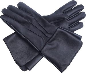Gants en cuir à manchette longue, style médiéval, ajustement parfait, qualité supérieure, tissu en cuir souple, type 100% cuir - Product Image 6