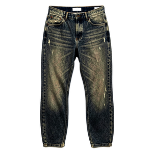 Jean Baggy Ben Mid à Jambe Courbée Coupe Ample Légère en Denim de Coton Biologique Recyclé Streetwear Homme Coupe-Vent Imperméable - Product Image 3