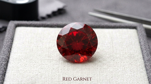 Granat rouge attrayant de 5 mm, pierre précieuse ronde à facettes, en vrac, pour la fabrication de bijoux - Product Image 6
