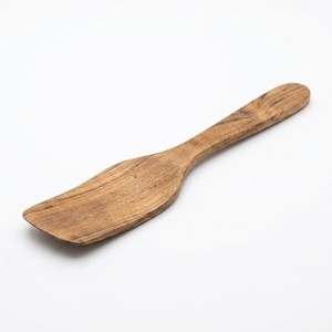 Espátula Plana de Madera de Teca Sólida de Grado Alimenticio, Espátula de Cocina Hecha a Mano, Ecológica, de Madera Natural, Apta para Lavavajillas, Juego de Utensilios de Cocina - Product Image 1