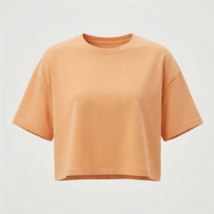 Customized Color Plus Size Ladies Crop Top Oversize Long Sleeve T-Shirt Women <b>Blouse</b> Casual Street Style Clothing Wear - Product Image 1