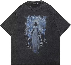 T-shirts pour hommes en coton 100% à manches courtes, qualité supérieure, lavage à l'acide, personnalisables, respirants, prix bas, vente chaude - Product Image 1