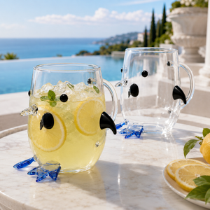Verres à cocktail transparents en borosilicate faits à la main de 280 ml, sans plomb, coupe Martini, verres à margarita, verrerie de bar réutilisable en gros - Product Image 1