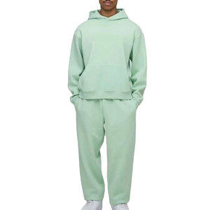 Survêtement d'hiver respirant à capuche pour homme en tissu extensible 100 % coton, design léger et tendance pour un usage quotidien décontracté et les voyages - Product Image 1