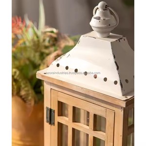 Linterna de vela de Metal y vidrio para jardín, sala de estar, fiestas interiores y exteriores, bodas, Patio, decoración del hogar - Product Image 6