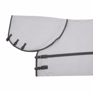 Couverture d'hiver en toile de laine blanche pour cheval, 150 GSM, durable, pour l'extérieur |   Sangles de cou à double boucle, fournisseur de qualité OEM, exportation, Inde - Product Image 1