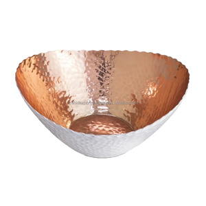 ชามโลหะตกแต่งสไตล์วินเทจสุดหรู งานแฮนด์เมดสวยงาม เหมาะสำหรับตกแต่งโต๊ะอาหารและตกแต่งร้านค้า - Product Image 1