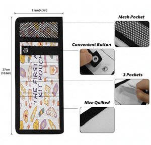 Organisateur de poche d'infirmière à la mode Al Mida avec fermeture à bouton porte-outil médical à motif personnalisé - Product Image 3