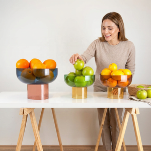 Tazón de Resina Ecológico Duradero con Diseño de Menta y Vainilla, Hecho a Mano, Apilable, Apto para Lavavajillas, Vajilla para el Hogar, Hotel, Fiestas en el Jardín - Product Image 1