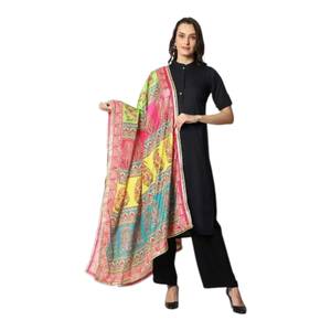 Premium Mirror Design <b>Shawls</b> <b>Traditional</b> <b>Scarves</b> <b>Shawls</b> & Hijab Stylish Handmade Embellished Wrap for Women Festive Clothing - Product Image 1
