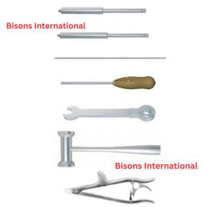 BISONS Instrumento de Fijación Externa con Abrazadera en C Pélvica Manual de Acero Inoxidable para Estabilización Pélvica de Emergencia - Product Image 4