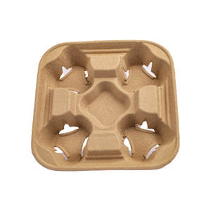 Takeaway Carrier Cheap Price Cup Holder <b>Tray</b> Coffee Vietnam <b>Paper</b> Pulp Drink <b>Tray</b> OEM ODM - Product Image 6