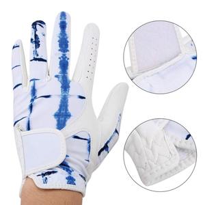 Gants de golf unisexes de qualité supérieure avec logo personnalisé, séchage rapide, doigts entiers, antidérapants, fermeture auto-agrippante, impression en relief, en peau de mouton fine - Product Image 1