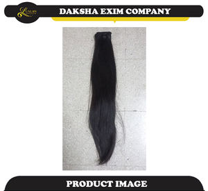 Haute qualité sans couture Double trame réel indien birman bouclés pur non transformé humain brut longueur instantanée 20 pouces Machine souple - Product Image 2