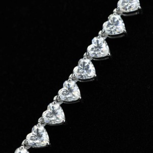 Iced Out Moissanite Letter Name <b>Pendant</b> With Heart Bail 925 <b>Silver</b> Hip Hop Bling Necklace Custom <b>Initial</b> Charms <b>Pendant</b> For Gift - Product Image 2